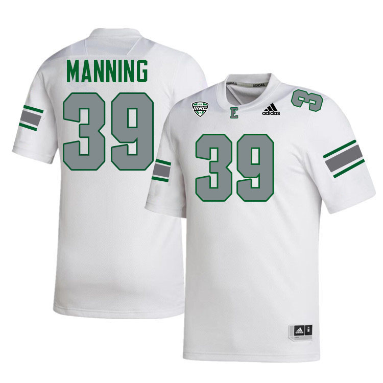 #39 Barry Manning Eastern Michigan Jersey,Eastern Michigan University Eagles Football Jersey-White